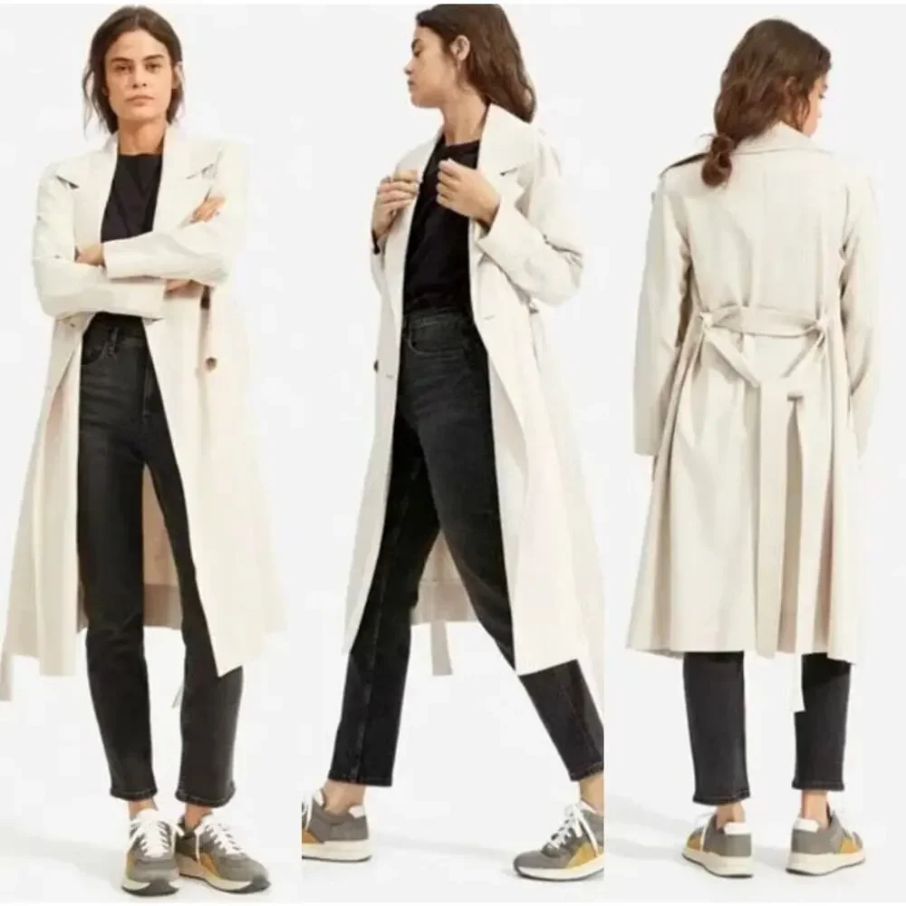 Everlane The Drape Trench Coat In Sandstone Size XS New - Picture 1 of 13